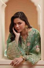 Mashriq Luxury By Bin Ilyas Unstitched Lawn Embroidered 3 Piece Suits - BNLML-7A- Summer Collection