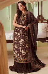 Mashriq Luxury By Bin Ilyas Unstitched Lawn Embroidered 3 Piece Suits - BNLML-7B- Summer Collection