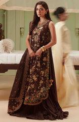 Mashriq Luxury By Bin Ilyas Unstitched Lawn Embroidered 3 Piece Suits - BNLML-7B- Summer Collection