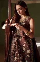 Mashriq Luxury By Bin Ilyas Unstitched Lawn Embroidered 3 Piece Suits - BNLML-7B- Summer Collection