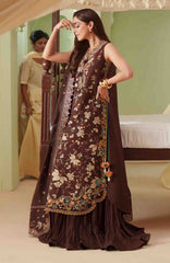 Mashriq Luxury By Bin Ilyas Unstitched Lawn Embroidered 3 Piece Suits - BNLML-7B- Summer Collection