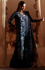Mashriq Luxury By Bin Ilyas Unstitched Lawn Embroidered 3 Piece Suits - BNLML-7C- Summer Collection
