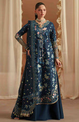 Mashriq Luxury By Bin Ilyas Unstitched Lawn Embroidered 3 Piece Suits - BNLML-7C- Summer Collection