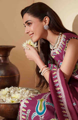 Mashriq Luxury By Bin Ilyas Unstitched Lawn Embroidered 3 Piece Suits - BNLML-8A- Summer Collection