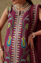 Mashriq Luxury By Bin Ilyas Unstitched Lawn Embroidered 3 Piece Suits - BNLML-8A- Summer Collection