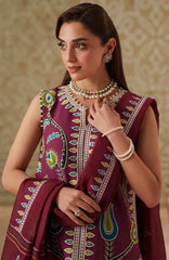 Mashriq Luxury By Bin Ilyas Unstitched Lawn Embroidered 3 Piece Suits - BNLML-8A- Summer Collection