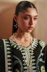 Mashriq Luxury By Bin Ilyas Unstitched Lawn Embroidered 3 Piece Suits - BNLML-8B- Summer Collection