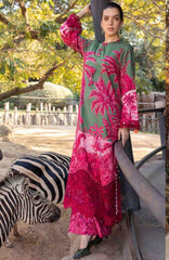 Mprints Safari Scape by Maria B Unstitched Lawn Embroidered 3 Piece Suit - MBMPSSL-11B - Summer Collection