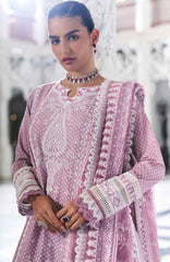 Luxury Lawn By Sobia Nazir Unstitched Lawn Embriodered 3 Piece Suit - SNLEL-11B- Summer Collection