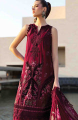 Luxury Lawn By Maria B Unstitched Lawn Embroidered 3 Piece Suit - MBLXL-11B- Summer Collection