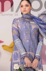 Mbasic by Maria B Unstitched Lawn Embroidered 3 Piece Suit - MBSCL-11B -  Summer Collection