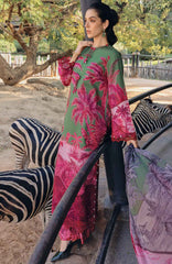 Mprints Safari Scape by Maria B Unstitched Lawn Embroidered 3 Piece Suit - MBMPSSL-11B - Summer Collection