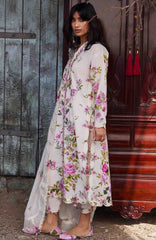 Meili By Zaha Unstitched Lawn Embroidered 3 Piece Suits -ZHMILXL-11B- Fen Yi- Summer Collection