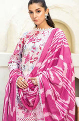 M Basic Elaheh By Maria B Unstitched Lawn  Printed  3 Piece Suit - MBSCELPL011 - Summer Collection