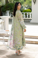Signature Vol- II By Elaf Unstitched Lawn Embroidered 3 Piece Suit - ELFSGNV2-6A- Jade - Summer Collection