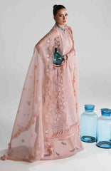 Festive Lawn By Qalamkar Unstitched Lawn Embroidered 3 Piece Suit  - QLMFSTL-11-Jina - Summer Collection