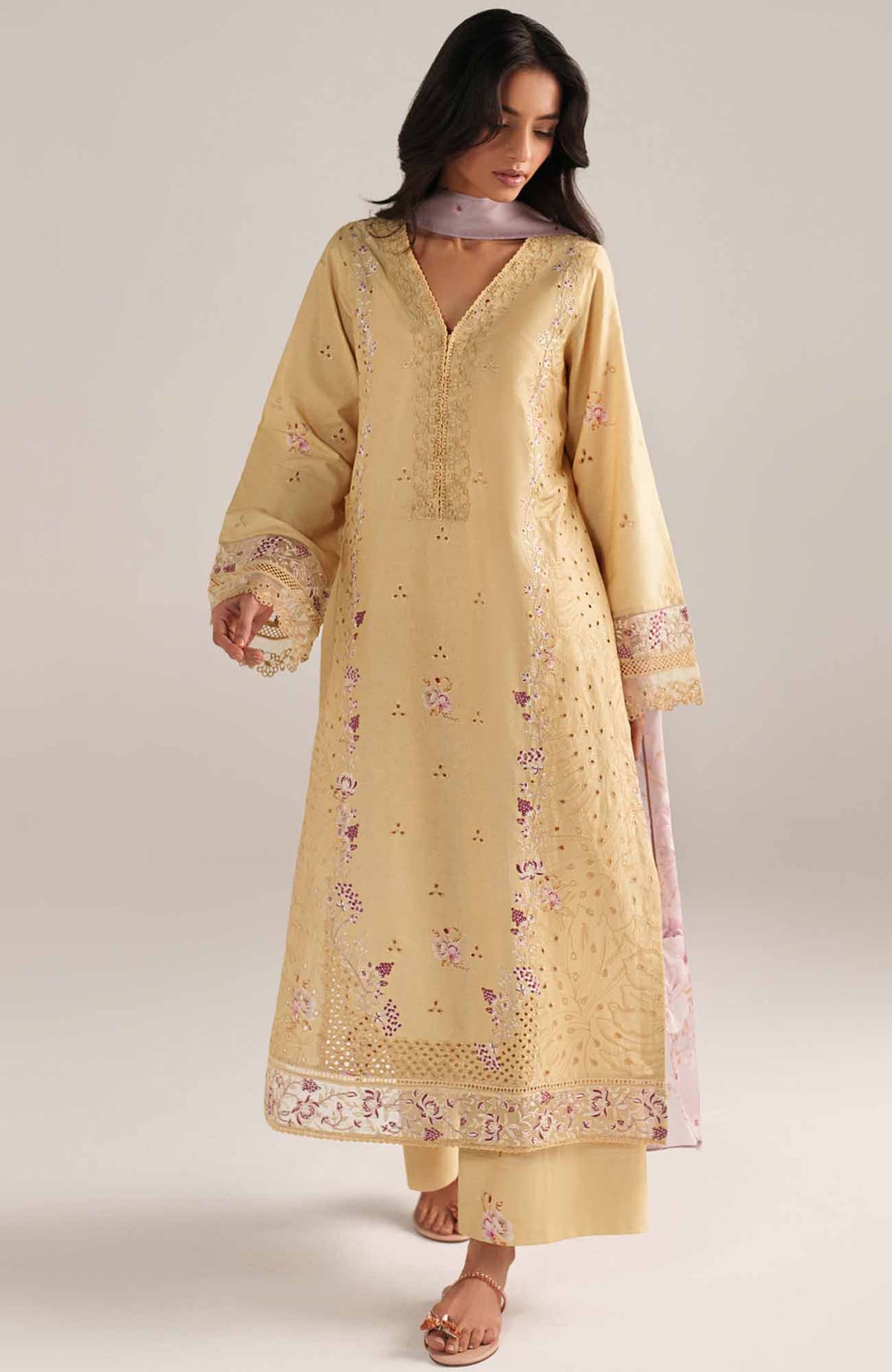 Spring Summer By Iznik Unstitched Lawn Embroidered 3 Piece Suit - IZNSSL-11 -  Summer Collection