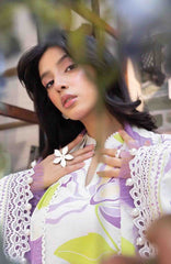 M Basic Elaheh Vol-II By Maria B Unstitched Lawn  Printed  3 Piece Suit - MBSCELPL11 - Summer Collection