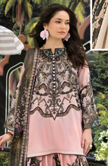 Luxury Printed Lawn By Regalia Unstitched  Lawn Printed 3 Piece Suit  - RGLASIBPRT-02- Pink Pulse- Summer Collection