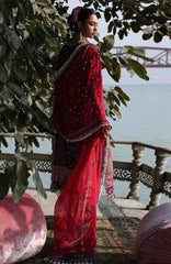 Kala Bagh By Hussain Rehar Unstitched Luxury Lawn Embroidered 3 Piece Suit - HRKBLXL-11- Nihdi- Summer Collection