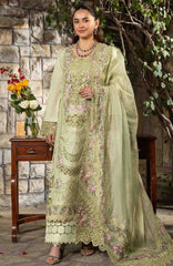 Luxury By Elaf Unstitched Lawn Embroidered 3 Piece Suit - ELFLXL-11- Spanish Muse - Summer Collection