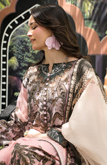 Luxury Printed Lawn By Regalia Unstitched  Lawn Printed 3 Piece Suit  - RGLASIBPRT-02- Pink Pulse- Summer Collection