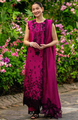 Luxury Eid By Rang Rasiya Unstitched Lawn Embroidered 3 Piece Suit  - RRLELXL-1- Maya - Summer Collection