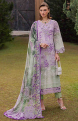 Gardenia By Nureh Unstitched Lawn Embroidered 3 Piece Suit - NRGRDL-05- Summer Collection