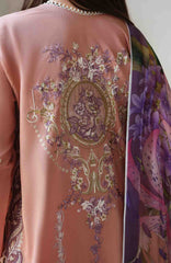 A Moi - Held By Love By Mushq Unstitched Luxury Lawn Embroidered 3 Piece Suit - MQHMAM-11- Daisy Chain - Summer Collection