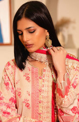Masummery Unstitched Lawn Printed 3 Piece Suit Vol-1 MUSV1L - Peony - Summer Collection