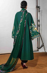 Jugnu by Hussain Rehar Unstitched Lawn Embroidered 3 Piece Suits- -JUGELXL-11-Bezan- Summer Collection