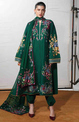 Jugnu by Hussain Rehar Unstitched Lawn Embroidered 3 Piece Suits- -JUGELXL-11-Bezan- Summer Collection