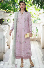 Qline by Qalamkar  Unstitched Lawn Embroidered 3 Piece Suit - QLMQDL-11- Inaya -  Summer Collection