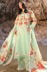 Summer Dream By Manara Unstitched Lawn Embroidered 3 Piece Suit - MNMSDRL-11- Marina-Summer Collection