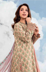 Mbasic by Maria B Unstitched Lawn Embroidered 3 Piece Suit Vol-2 - MBSCLV2-12A -  Summer Collection