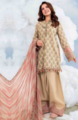 Mbasic by Maria B Unstitched Lawn Embroidered 3 Piece Suit Vol-2 - MBSCLV2-12A -  Summer Collection