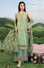 Mbasic by Maria B Unstitched Lawn Embroidered 3 Piece Suit Vol-2 - MBSCLV2-12B -  Summer Collection