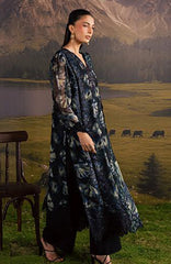 Divani By Daria  Unstitched Chiffon Embroidered 3 Piece - DRDVN-06- Black -Fomal Collection