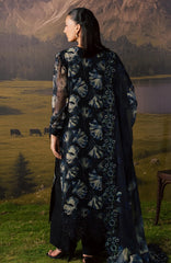 Divani By Daria  Unstitched Chiffon Embroidered 3 Piece - DRDVN-06- Black -Fomal Collection