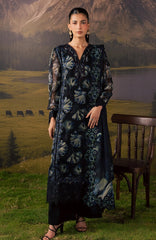 Divani By Daria  Unstitched Chiffon Embroidered 3 Piece - DRDVN-06- Black -Fomal Collection