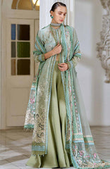 Luxury Lawn By Sobia Nazir Unstitched Lawn Embriodered 3 Piece Suit - SNLEL-12A- Summer Collection