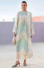 Luxury Lawn By Maria B Unstitched Lawn Embroidered 3 Piece Suit - MBLXL-12A- Summer Collection