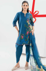 Mbasic by Maria B Unstitched Lawn Embroidered 3 Piece Suit - MBSCL-12A -  Summer Collection
