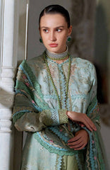 Luxury Lawn By Sobia Nazir Unstitched Lawn Embriodered 3 Piece Suit - SNLEL-12A- Summer Collection