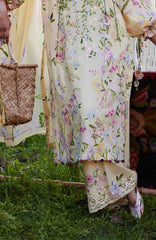 Meili By Zaha Unstitched Lawn Embroidered 3 Piece Suits -ZHMILXL-12B- Jia- Summer Collection