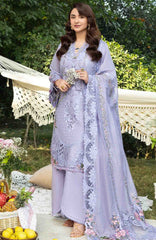 Luxury By Elaf Unstitched Lawn Embroidered 3 Piece Suit - ELFLXL-3B- Paradise - Summer Collection