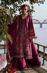Kala Bagh By Hussain Rehar Unstitched Luxury Lawn Embroidered 3 Piece Suit - HRKBLXL-12- Anjas- Summer Collection