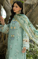 Signature Vol- II By Elaf Unstitched Lawn Embroidered 3 Piece Suit - ELFSGNV2-6B- Zaria - Summer Collection