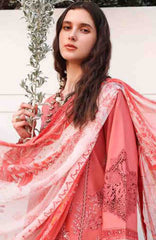 Belle Saison by Esmel Unstitched Lawn Embroidered 3 Piece Suit - ESLBLS-12-Coralie - Summer Collection