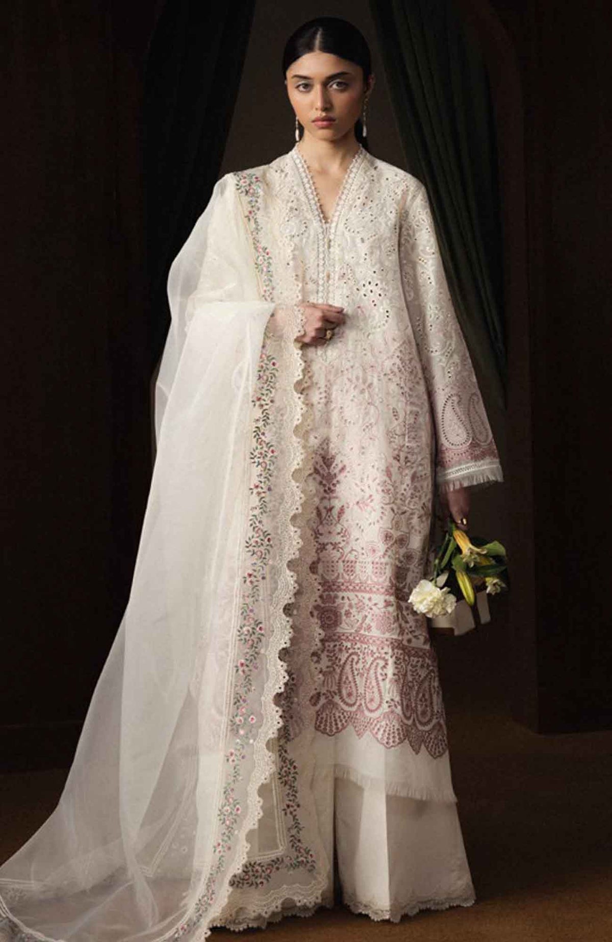 Satori By Zara Shahjahan Unstitched Lawn Embroidered 3 Piece Suit  - ZSSTL-12 - HOSHIMI -Summer Collection